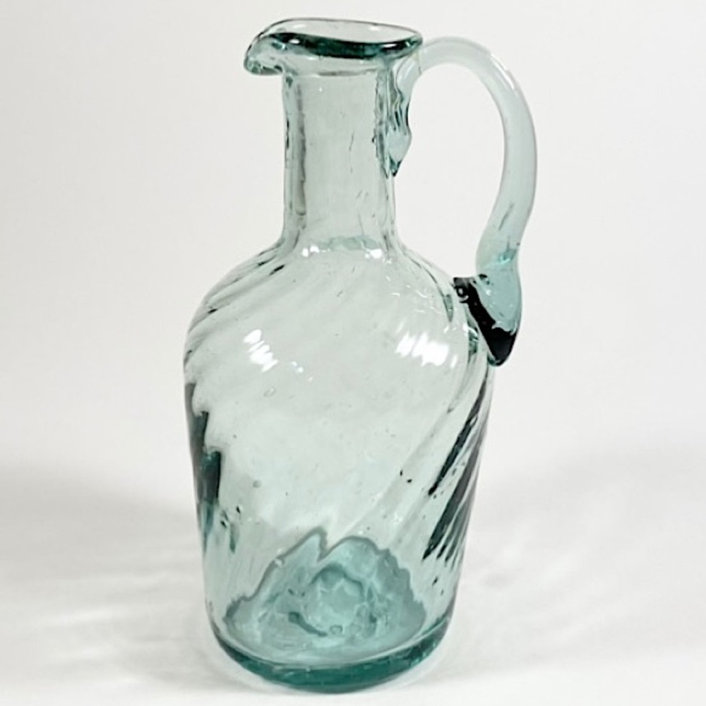 Vintage blown glass mini pitcher